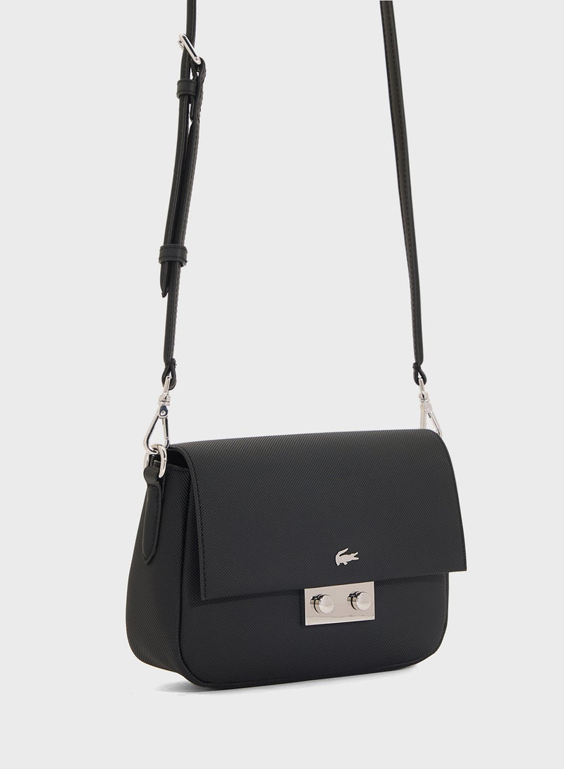 لاكوست حقيبة كروس بودي بسحاب ومقبض علوي أساسية - Image 3