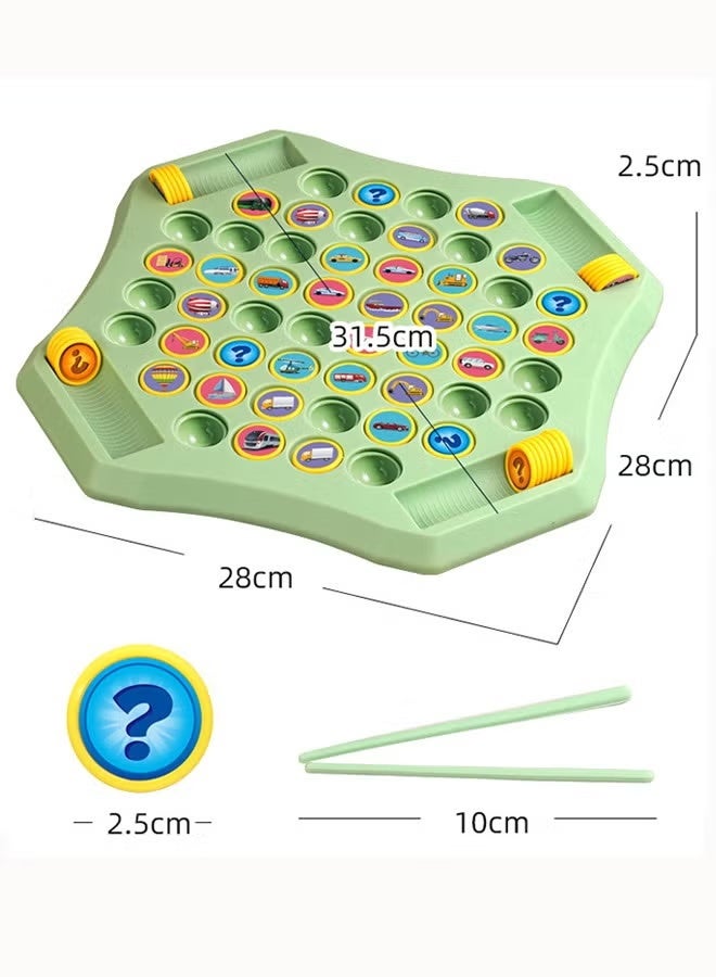 Rally Chess Matching Puzzle Game for Kids – Educational Memory & Logic Board Game with DIY Stickers - Image 1