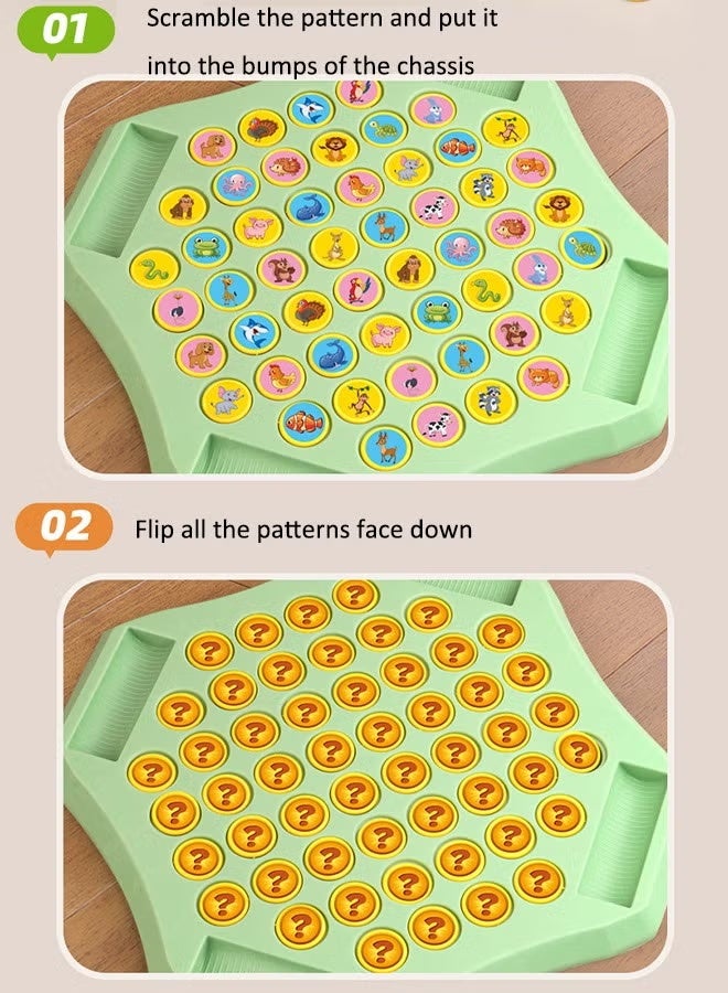 Rally Chess Matching Puzzle Game for Kids – Educational Memory & Logic Board Game with DIY Stickers - Image 5