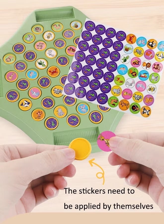 Rally Chess Matching Puzzle Game for Kids – Educational Memory & Logic Board Game with DIY Stickers - Image 4
