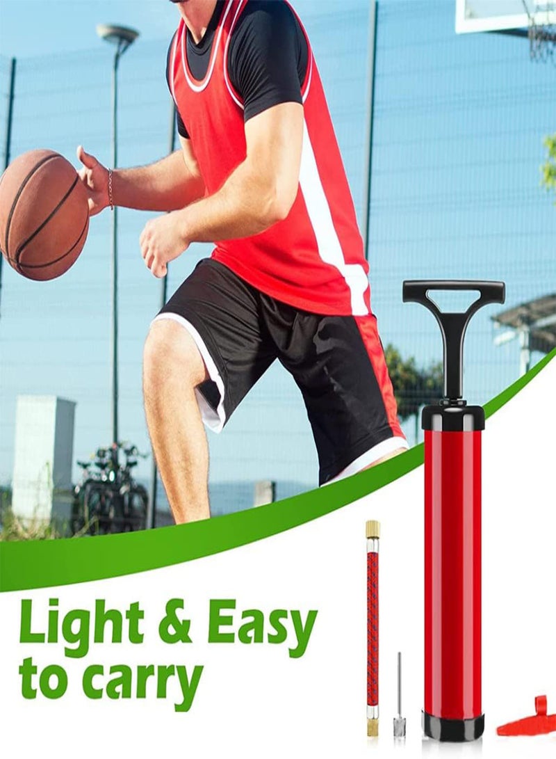 GGOOT Ball Pump with Needle Nozzle Extension Hose Basketball Balloon Pump Hand Air Pump for Volleyball Football 8PCS 24CM - Image 3