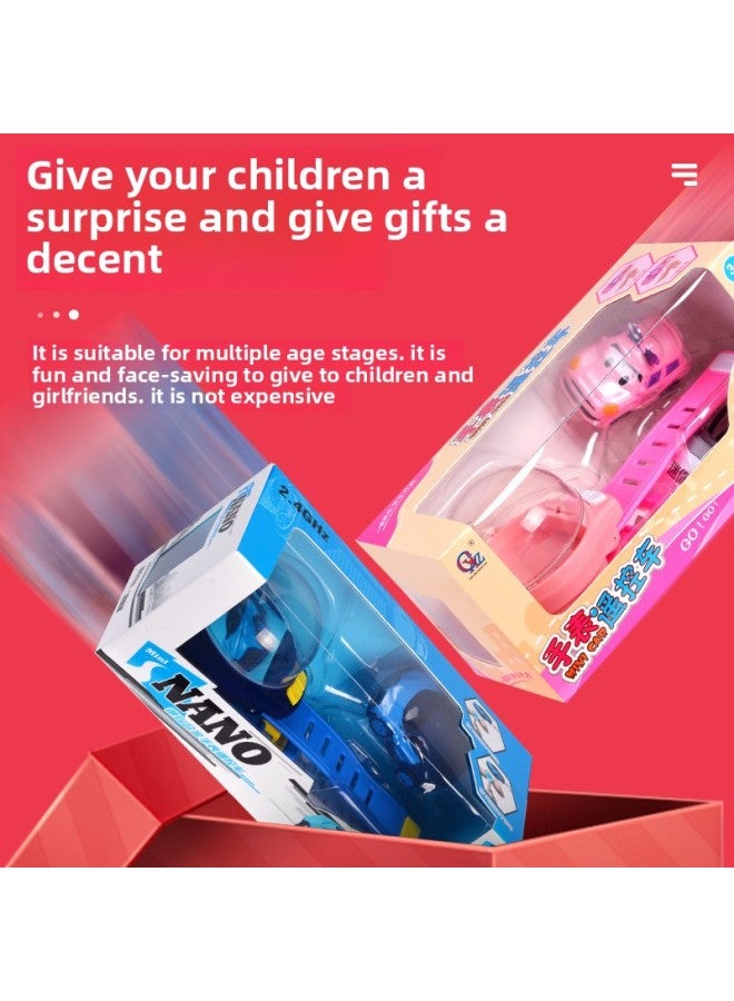 【Direct Supply】 Online Red Toy Watch Electric Mini Remote Control Car Car Children's Male-Color:Red Alloy Police Car - Image 3