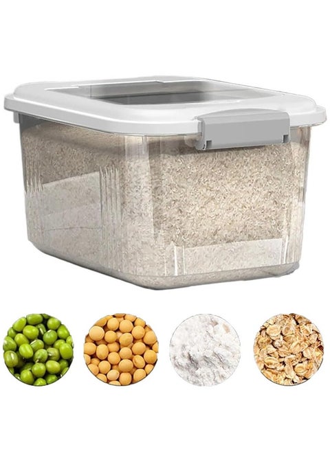 2 PCS-10L Rice Storage Container,Rice Containers,Airtight Rice Storage Containers,Multifunctional Rice Containers with Lids,Large Capacity Grain Storage Container,for Rice,Soybeans etc.