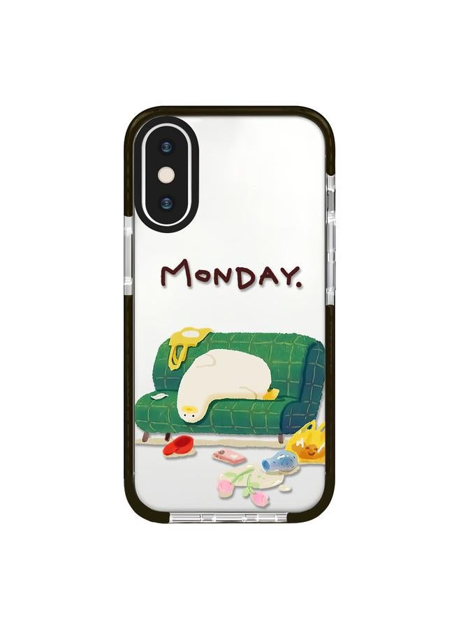 S-TOP Case For iPhone X / XS Simple Illustration Pattern Full Coverage Phone Case - Image 1