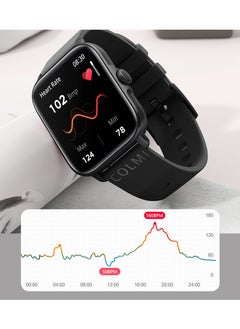 كولمي ساعة ذكية P28 Plus رياضية ومعدل ضربات القلب IP68 مقاومة للماء متوافقة مع Android وiOS  - Image 2