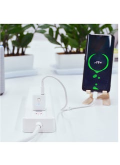 Excefore محول واي فاي ذكي Tuya Micro DC 5V USB لأجهزة USB، محول USB لاسلكي للمنزل الذكي DIY، جهاز تحكم عن بعد عبر التطبيق، متوافق مع Alexa وGoogle Home للتحكم الصوتي، أبيض  - Image 2