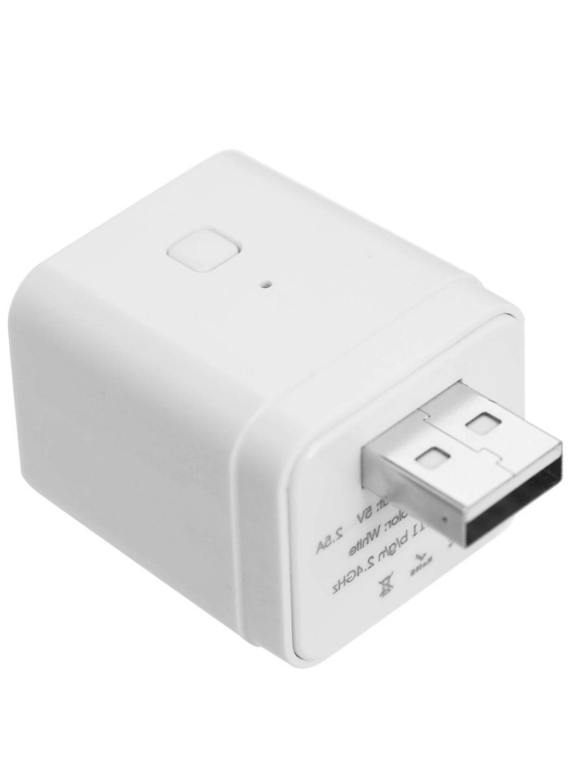 Excefore - محول واي فاي ذكي Tuya Micro DC 5V USB لأجهزة USB، محول USB لاسلكي للمنزل الذكي DIY، جهاز تحكم عن بعد عبر التطبيق، متوافق مع Alexa وGoogle Home للتحكم الصوتي، أبيض - Image 1