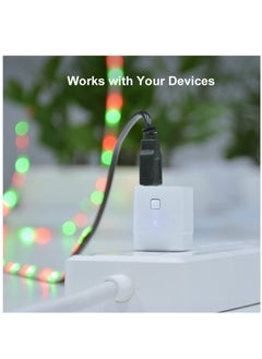 Excefore محول واي فاي ذكي Tuya Micro DC 5V USB لأجهزة USB، محول USB لاسلكي للمنزل الذكي DIY، جهاز تحكم عن بعد عبر التطبيق، متوافق مع Alexa وGoogle Home للتحكم الصوتي، أبيض  - Image 3