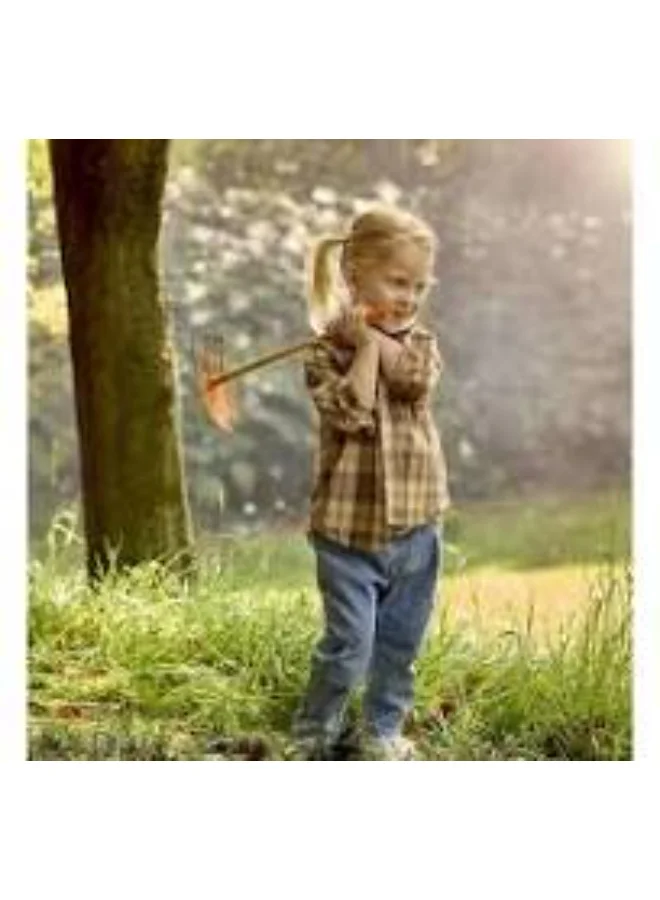 هيب Hape Double Headed Hoe- Outdoor- Learning- Role play- Bamboo material- Sustainable and environmentally friendly- Green planet