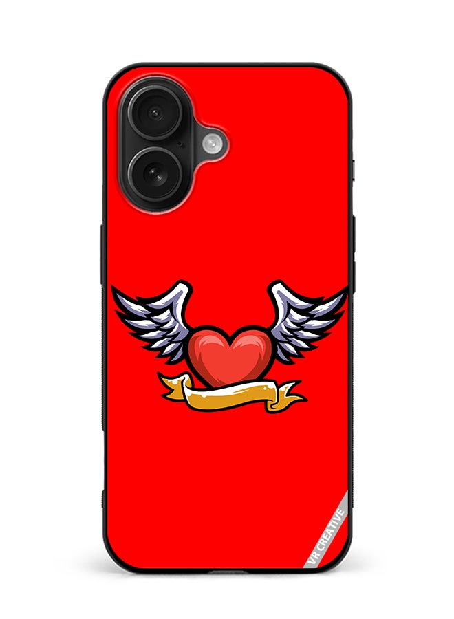 VR CREATIVE Protective Case Cover For Apple iPhone 16 Plus Loving Heart Design Multicolour