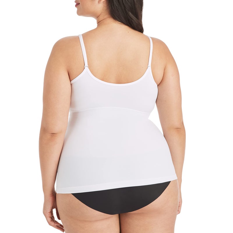 Maidenform womens Long Length Camisole Fl3266 shapewear tops, White, Medium US - Image 3