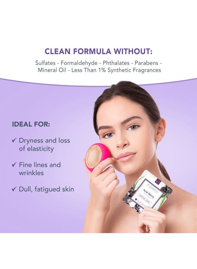 FOREO UFO Activated Mask Treatment for Anti-Aging, Acai Berry, 6 Count (Pack of 1) - Image 2