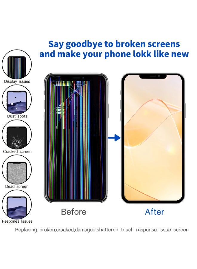 لشاشة iPhone 13 البديلة مقاس 6.1 بوصة (A2482، A2631، A2633، A2634، A2635)، مجموعة إطار محول رقمي لشاشة LCD ثلاثية الأبعاد تعمل باللمس - Image 2