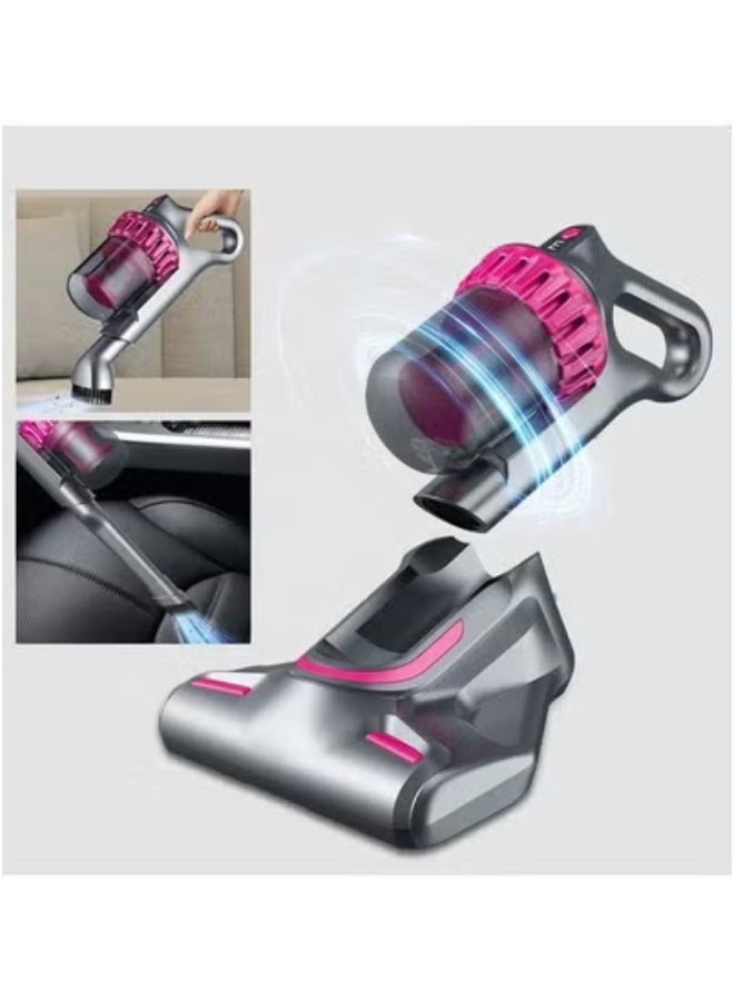 JAJEEK مكنسة كهربائية لاسلكية 5 في 1 لإزالة العث بالأشعة فوق البنفسجية | قوة شفط قوية 10000Pa | مكنسة يدوية خفيفة الوزن وصامتة | فلتر HEPA لتنظيف المنزل، السيارة، الحيوانات الأليفة، المراتب والسجاد | قوية وسهلة الاستخدام للتنظيف العميق - Image 2