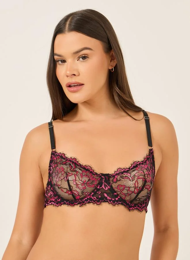 تايك تو Take Two Lace Non Padded Wired Bra