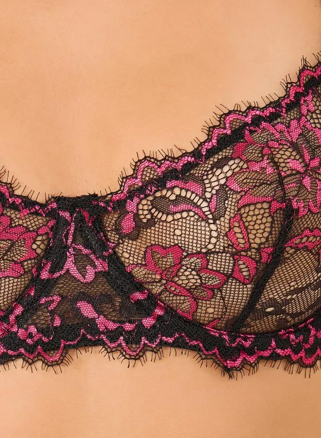 تايك تو Take Two Lace Non Padded Wired Bra