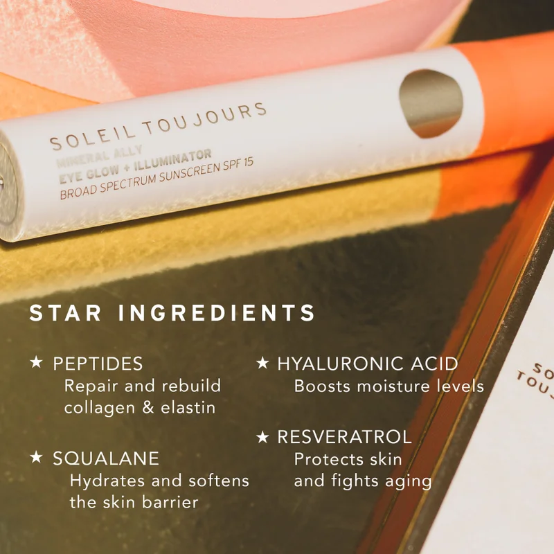 SOLEIL TOUJOURS Mineral Ally Eye Glow + Illuminator SPF 15