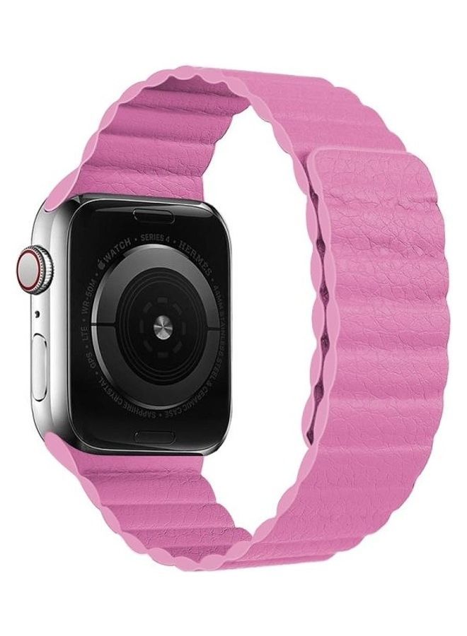NIBEMINENT Watchband For Apple Watch Series 7 6 & SE 5 4 3 2 1 Pink - Image 1