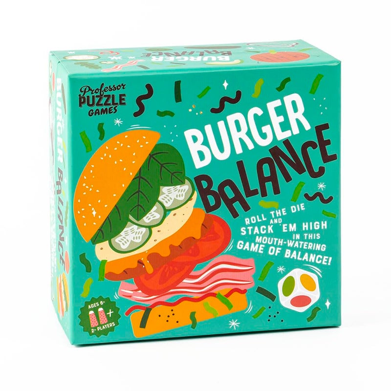 Professor PUZZLE Foodie Games Burger Balance Stacking Game - Image 3