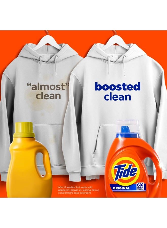 Tide Laundry Detergent Liquid, Original Scent, HE Turbo Clean, 64 Loads - Image 2