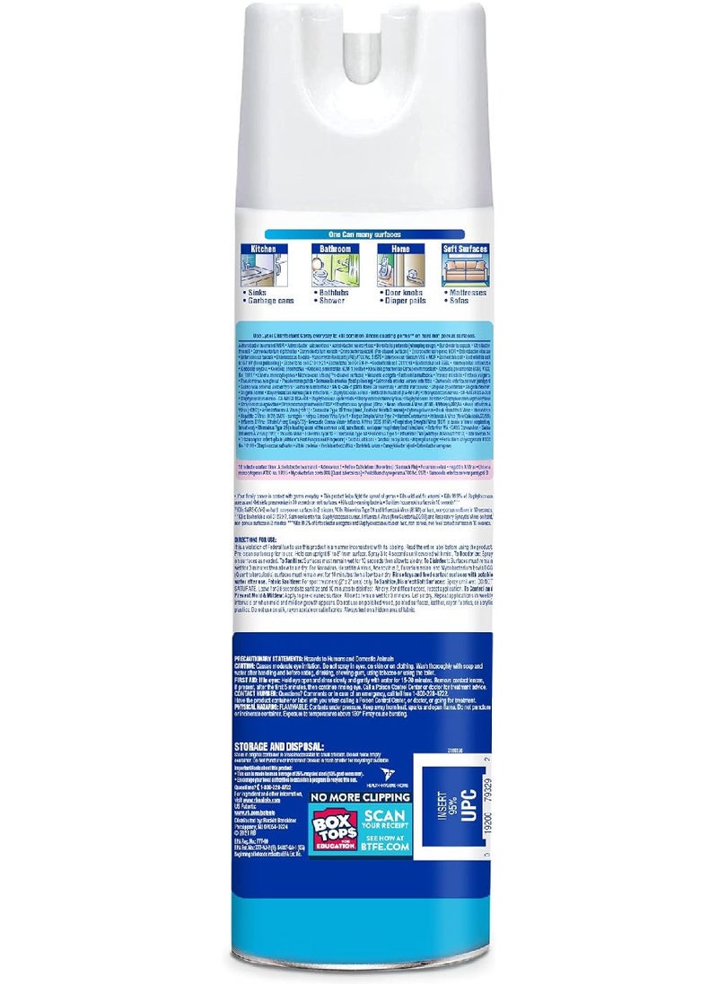 Lysol - Lysol Professional Disinfectant Spray – Crisp Linen Scent, 19 oz, Kills 99.9% of Germs, Fresh Odor Eliminator for Home & Office - Image 1