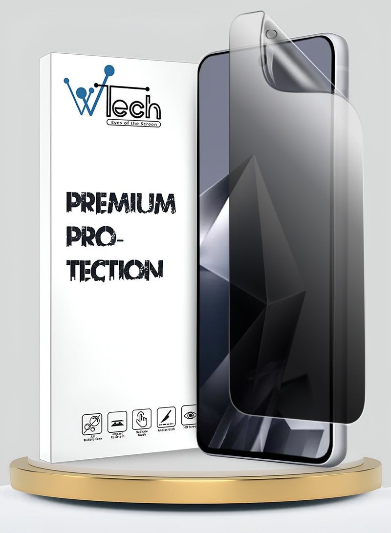 Wtech Infinix Note 50x 5G 2025 Premium Hydrogel Anti Spy / Anti Privacy Film Thin and Flexible Screen Protector (MSHFMP) - Clear - Image 1