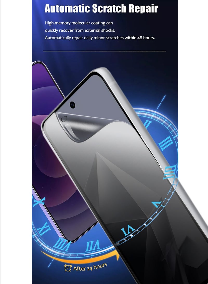 Wtech Infinix Note 50x 5G 2025 Premium Hydrogel Anti Spy / Anti Privacy Film Thin and Flexible Screen Protector (MSHFMP) - Clear - Image 2