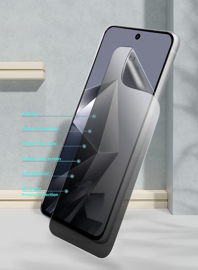 Wtech Infinix Note 50x 5G 2025 Premium Hydrogel Anti Spy / Anti Privacy Film Thin and Flexible Screen Protector (MSHFMP) - Clear - Image 3