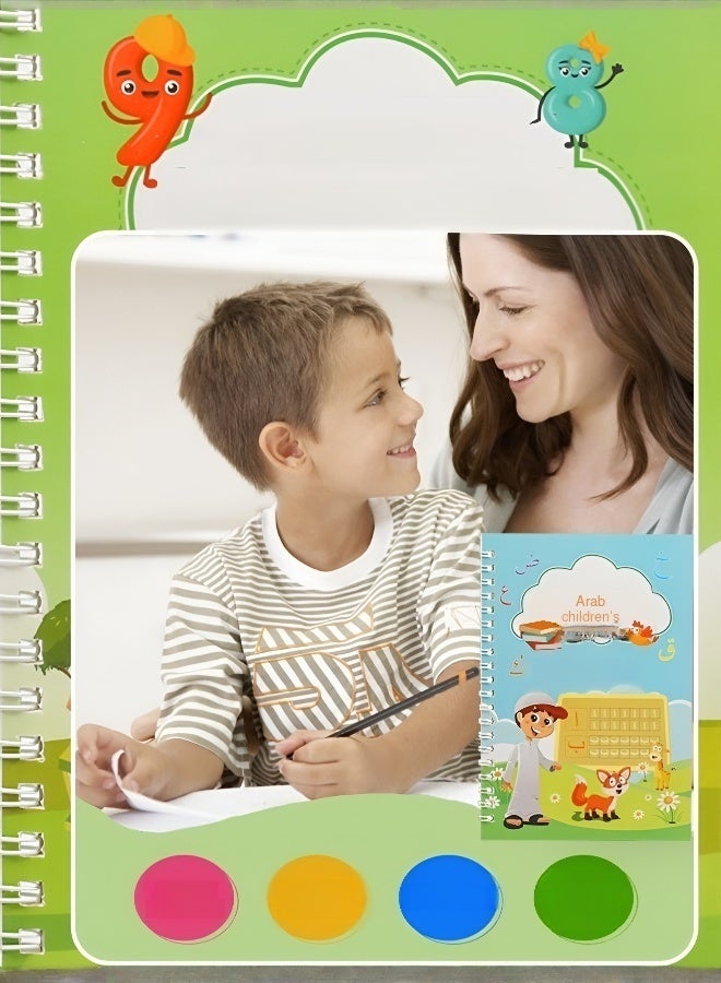 JS Arabic Children's Grooved Handwriting Practice - Pen Included - Image 3