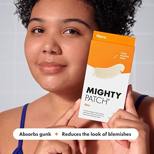 Mighty Patch Hero Cosmetics Mighty Patch™ Chin Patch - XL Contoured Hydrocolloid Chin Patch for Blemishes and Pimples - Non-Irritating (10 Count) - Image 3