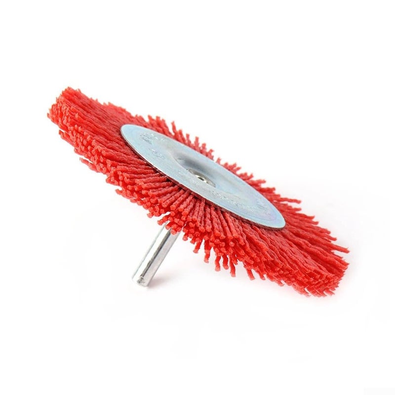 Nylon Cup Brush Wire Wheel 75mm For Paint Removal Rust Cleaning On Metal Wood Stone - Image 1