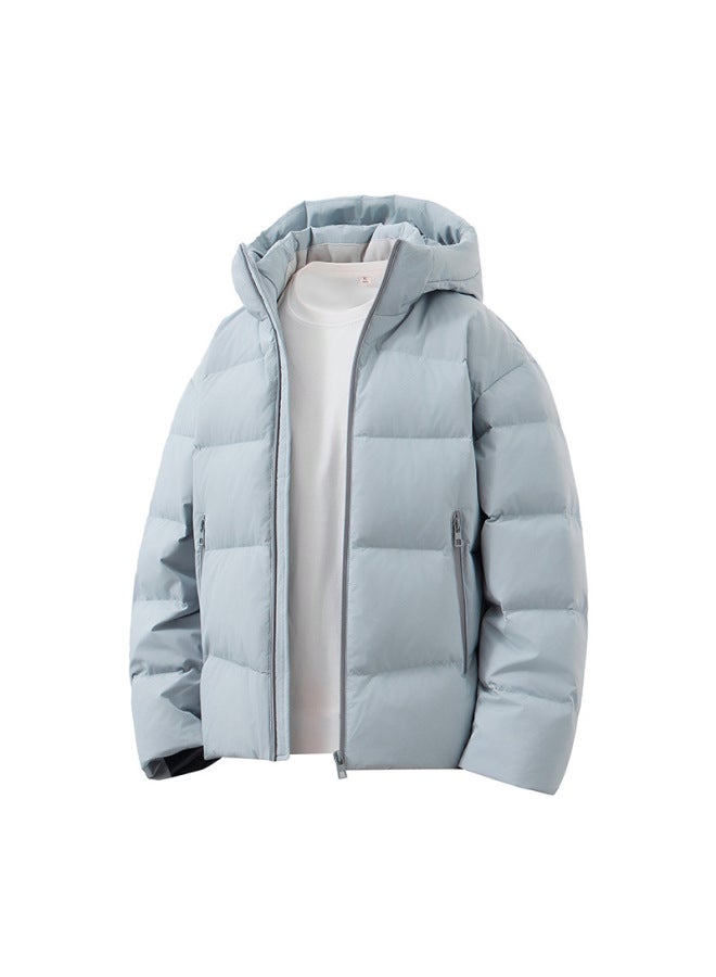 Men's Winter 90 White Goose Down Hooded Down Jacket Men's Trendy Brand Thickened Coldproof Windproof Bread Jacket