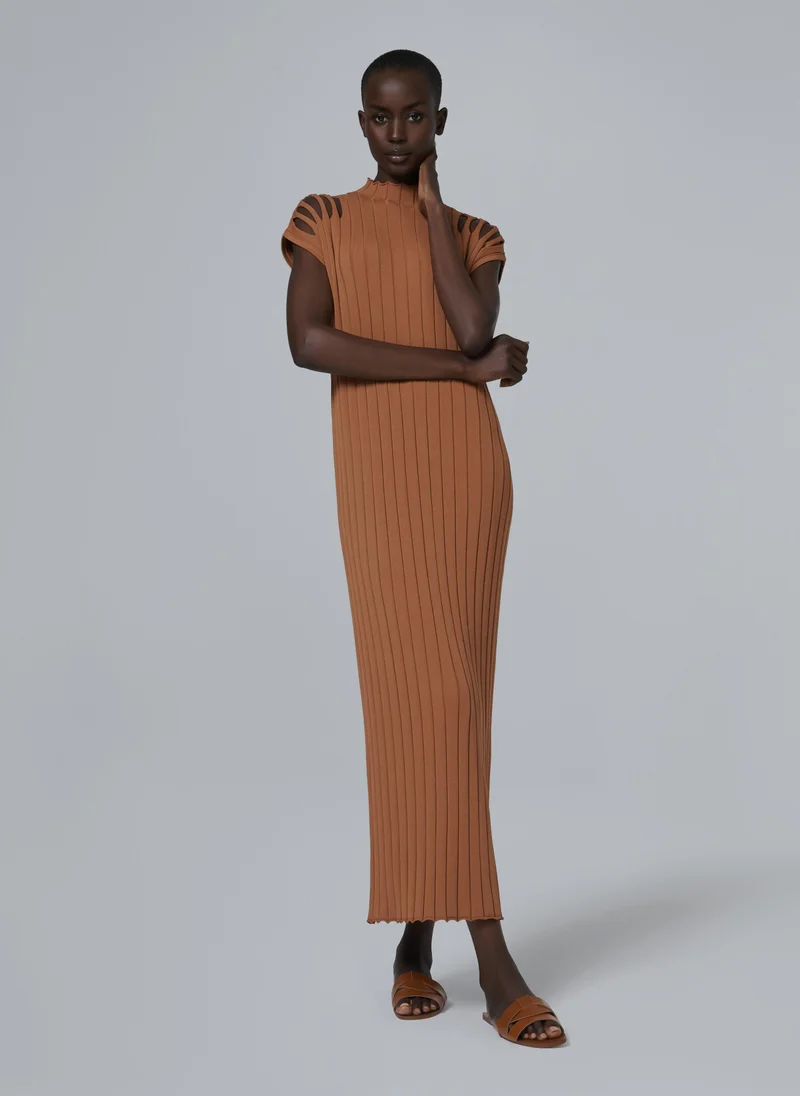 leem Shirred Maxi Dress