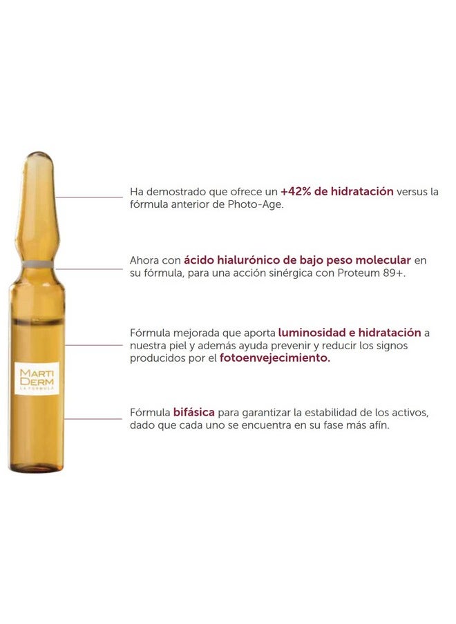 Martiderm - Platinum Photoage Moisturises Brightens And Firms Antipollution Effect 30 Amp 2 Ml Each - Image 1