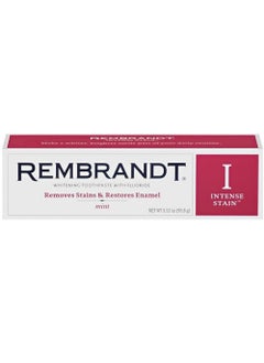 REMBRANDT REMBRANDT Intense Stain Whitening Toothpaste With Fluoride, Removes Tough Stains, Rehardens And Strengthens Enamel, 3.5 Ounce - (Pack of 2) 