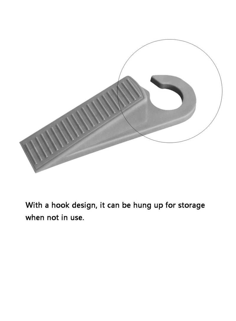 2 Pcs Door Stopper Rubber Door Stop Wedge Non-Slip Wedge Door Gaps - Image 4