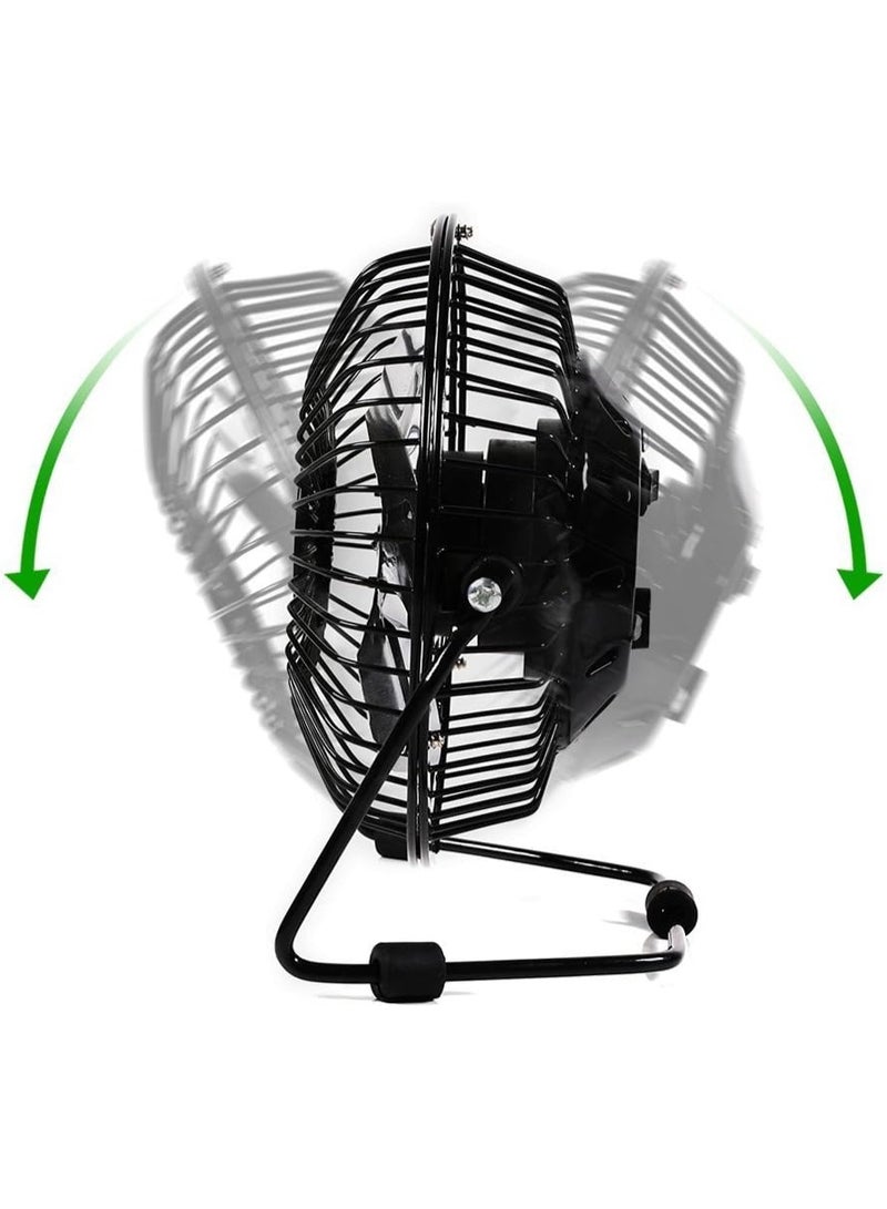 Mini USB Desk Fan 4-Inch – Tilting Desktop Cooling Fan with Metal Frame & Aluminium Blades – Portable & Quiet - Image 2