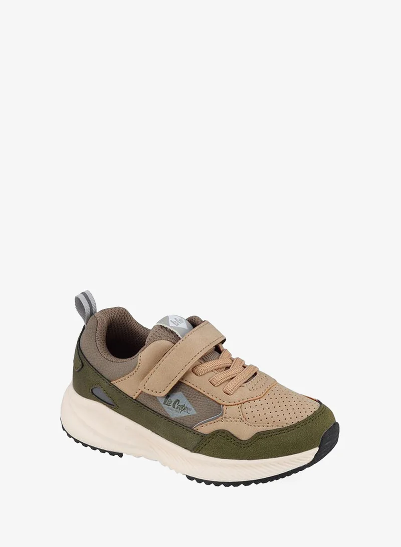 لي كوبر Boys Hook & Loop Ankle Sneakers