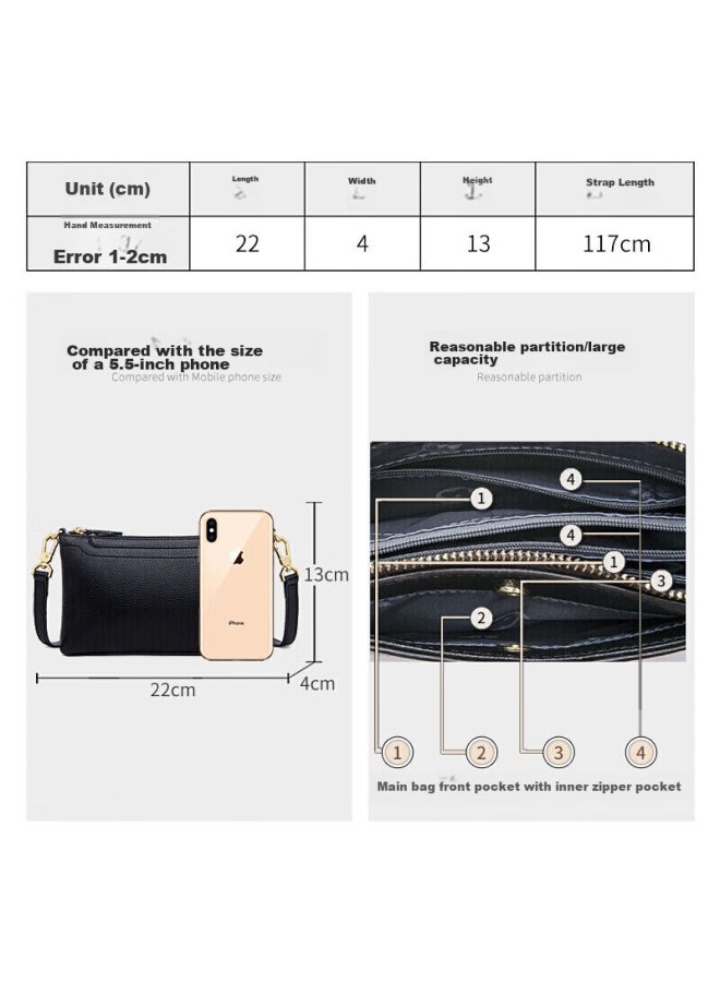 ZOOLER Zhu'er Handbag, Women's Leather Crossbody Bag, Ladies' Purse, Middle-aged Mom Bag, Clutch, Women's Shoulder Bag, Birthday Gift For Women - Image 2