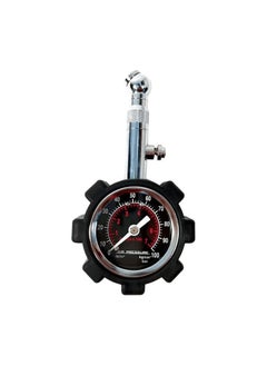 camel Tire Pressure Gauge Manual Hand 10-100PSI Tire Air Pressure Gauge Meter Tester Easy Read Dial with Rubber Cap-1PC,CameI -CTG01
