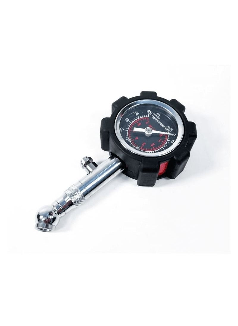 camel - camel Tire Pressure Gauge Manual Hand 10-100PSI Tire Air Pressure Gauge Meter Tester Easy Read Dial with Rubber Cap-1PC,CameI -CTG01 - Image 1