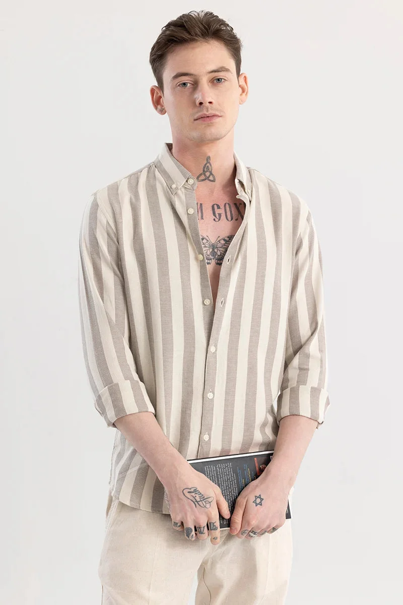 SNITCH Aurora Grey Stripe Shirt