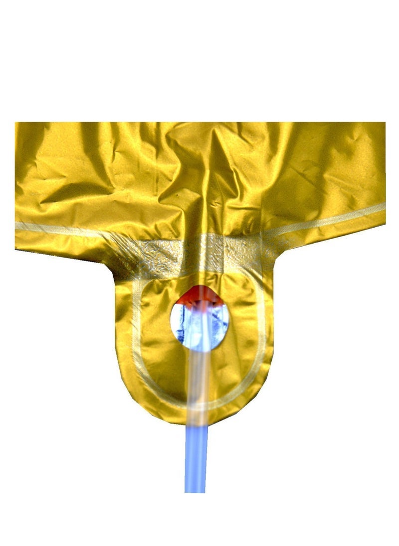 بارتي فن بالون رقم رقائق معدنية رقم 0 ، لون ذهبي 40 بوصة ، مثالي لتزيين الحفلات وأعياد الميلاد واحتفالات الذكرى السنوية 1 قطعة - Image 2