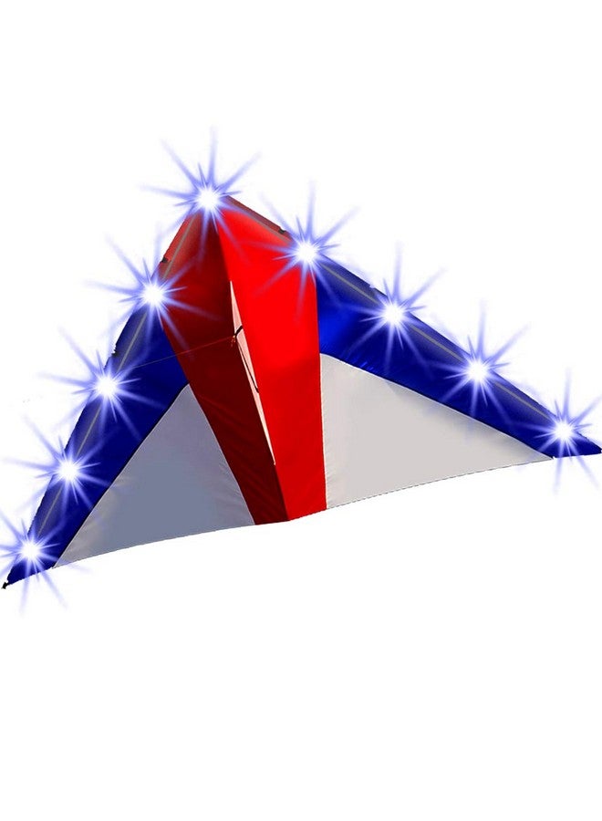 Hengda Kite طائرة دلتا اللامعة للأطفال والبالغين مع ذيول قوس قزح بطول 10 أمتار للألعاب والأنشطة الخارجية طائرة بخيط واحد مع أدوات الطيران - Image 2