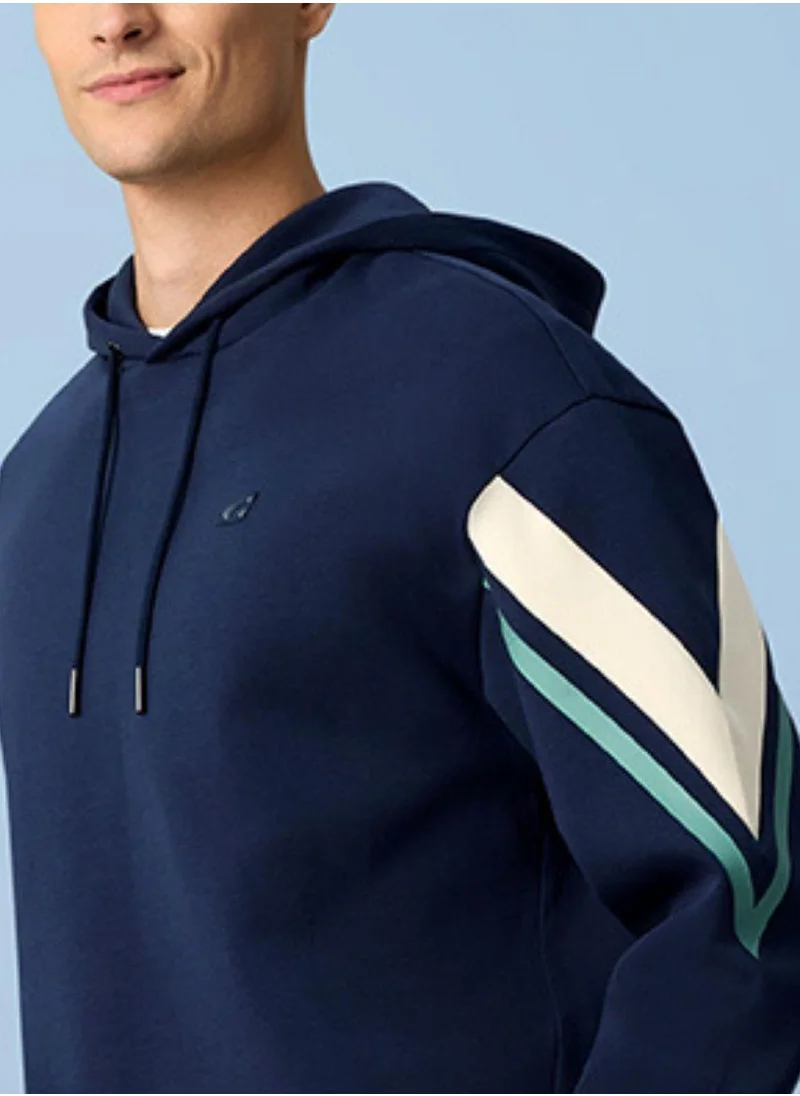 GIORDANO Men's Relaxed Fit Colorblock Hoodie | Comfort & Style