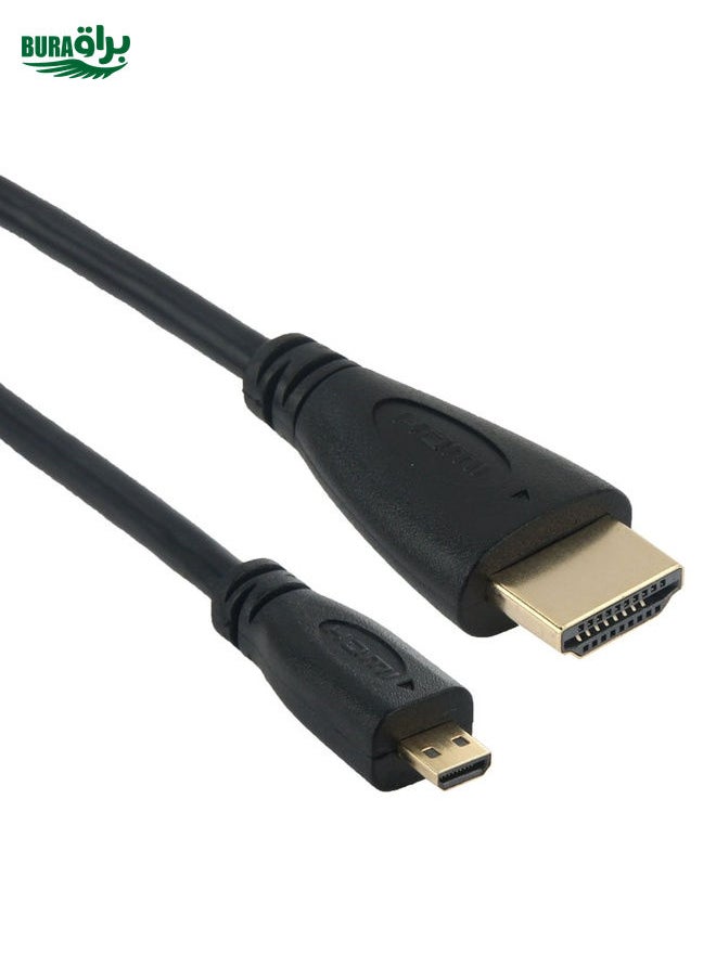 BURAQ Full 1080P Video HDMI to Micro HDMI Cable for GoPro HERO 4 / 3+ / 3 / 2 / 1 / SJ4000, Length: 1.5m  - Image 3