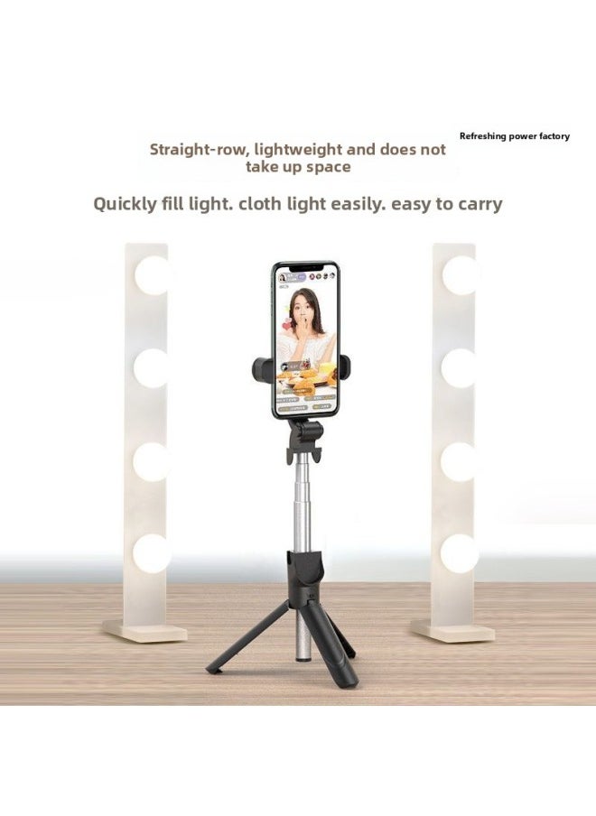 Live Light Fill Light Net Red Anchor Indoor Desktop Makeup Light Makeup Artist Special Beauty Soft Light Live Broadcast Equipment-Specification:30w Bulb Detachable Three-color Non-adjustable Brightness-double Row