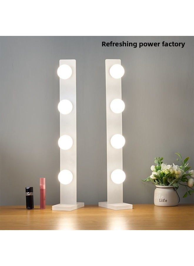Live Light Fill Light Net Red Anchor Indoor Desktop Makeup Light Makeup Artist Special Beauty Soft Light Live Broadcast Equipment-Specification:30w Bulb Detachable Three-color Non-adjustable Brightness-double Row