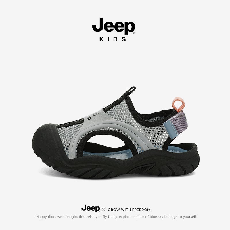 Jeep Sandals Children'S Quick-Drying Beach Shoes 2025 Boys' Shoes Baotou Outdoor Boys' River Tracing Shoes - Image 2