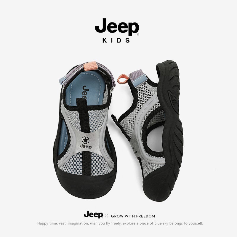 Jeep Sandals Children'S Quick-Drying Beach Shoes 2025 Boys' Shoes Baotou Outdoor Boys' River Tracing Shoes - Image 3